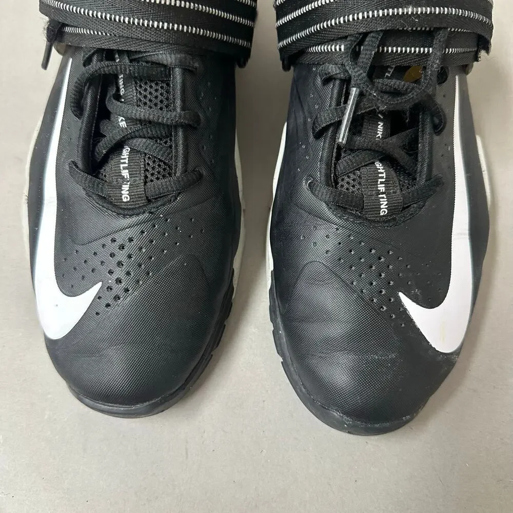 Nike Savaleos Weightlifting Training Workout Shoes Black   White Mens 7 Euro‎ 40